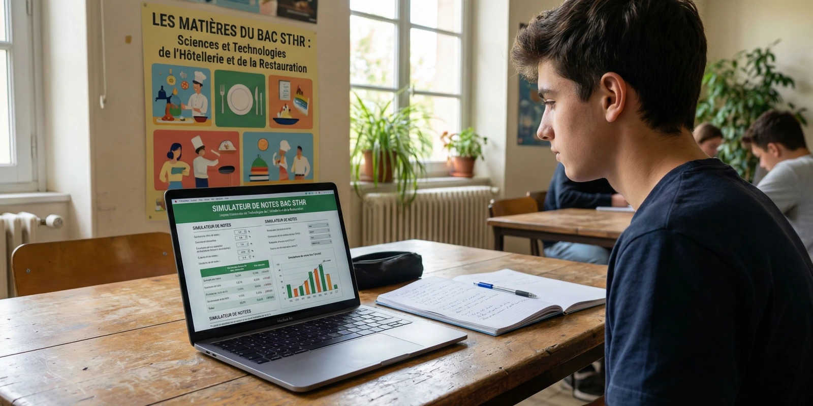 Simulateur de Notes Bac STHR : Calcule Ta Moyenne et Tes Chances de Réussite