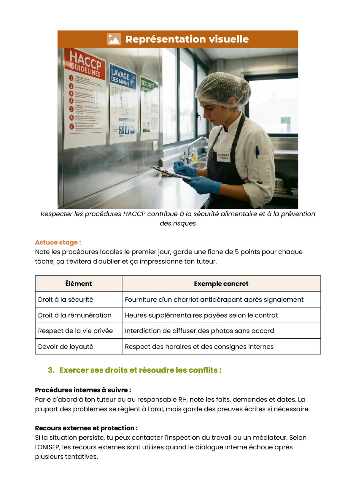 Example Fiche de Révision Bac STHR
