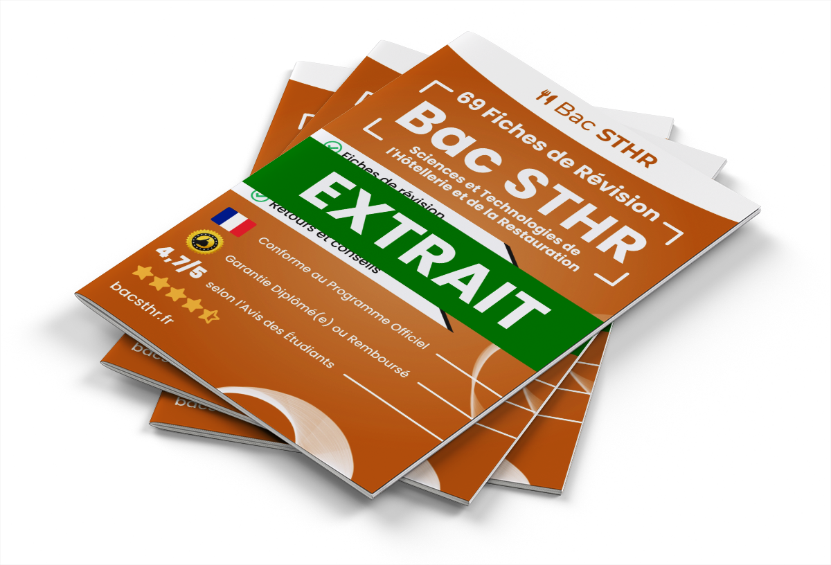 Extrait Fiches Révision gratuites BAC STHR